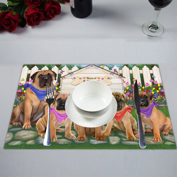 Spring Dog House Bullmastiff Dogs Placemat
