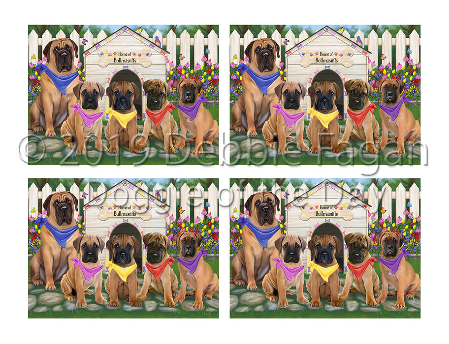 Spring Dog House Bullmastiff Dogs Placemat