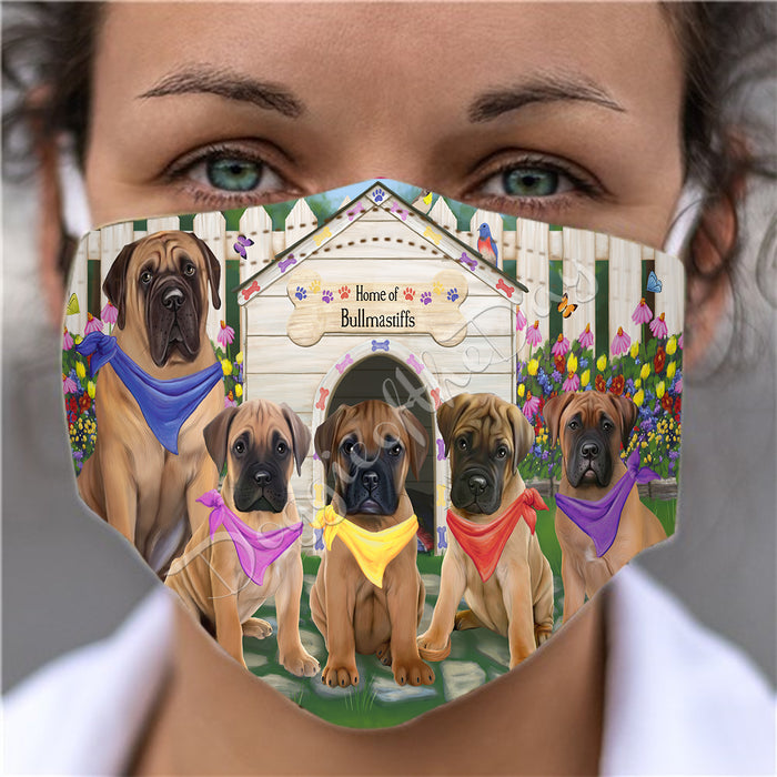 Spring Dog House Bullmastiff Dogs Face Mask FM48784