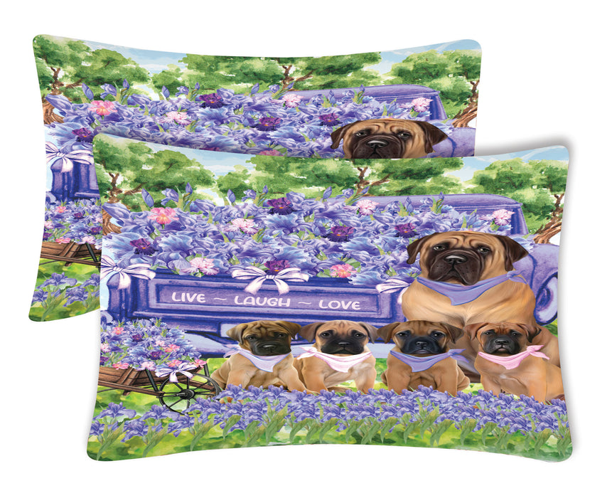 Bullmastiff Pillow Case: Explore a Variety of Designs, Custom, Standard Pillowcases Set of 2, Personalized, Halloween Gift for Pet and Dog Lovers