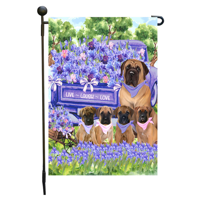 Bullmastiff Garden Flag for Dog and Pet Lovers, Explore a Variety of Designs, Custom, Personalized, Weather Resistant, Double-Sided, Outdoor Garden Yard Decoration
