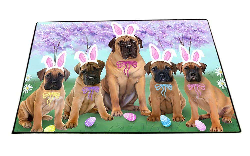 Bullmastiffs Dog Easter Holiday Floormat FLMS49506
