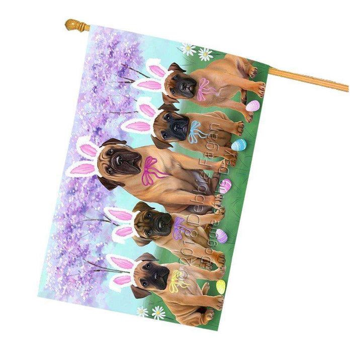 Bullmastiffs Dog Easter Holiday House Flag FLG49049