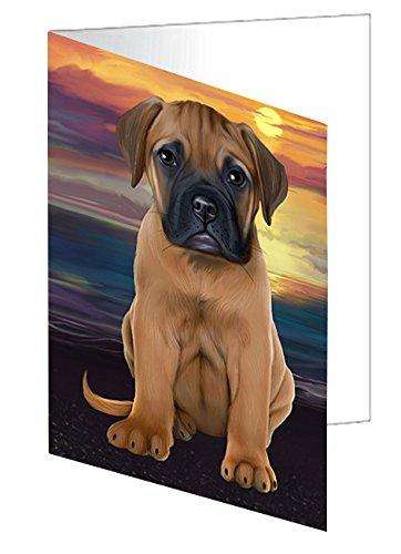 Bullmastiffs Dog Handmade Artwork Assorted Pets Greeting Cards and Note Cards with Envelopes for All Occasions and Holiday Seasons D483