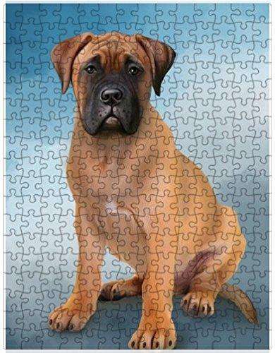 Bullmastiffs Dog Puzzle with Photo Tin D081