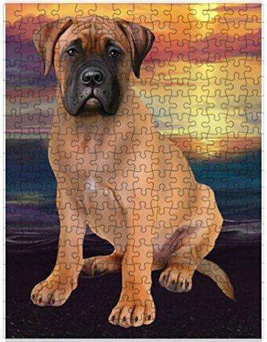 Bullmastiffs Dog Puzzle with Photo Tin D651