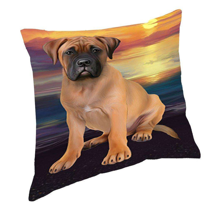 Bullmastiffs Dog Throw Pillow D528