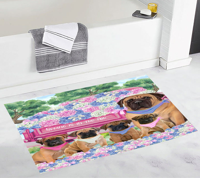Bullmastiff Personalized Bath Mat, Explore a Variety of Custom Designs, Anti-Slip Bathroom Rug Mats, Pet and Dog Lovers Gift