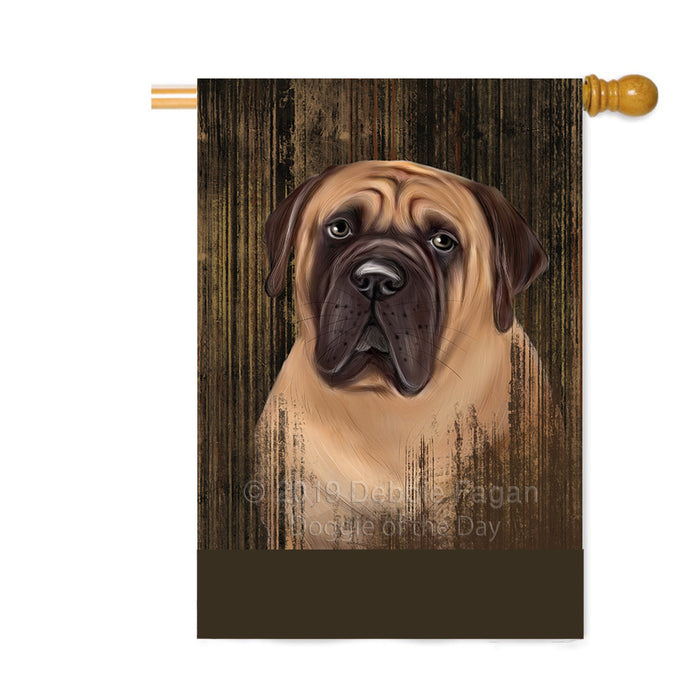 Personalized Rustic Bullmastiff Dog Custom House Flag FLG64543