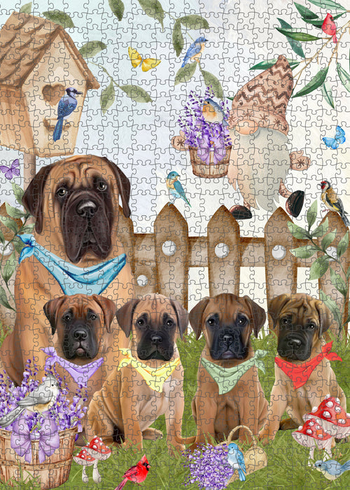 Bullmastiff Jigsaw Puzzle, Interlocking Puzzles Games for Adult, Explore a Variety of Designs, Personalized, Custom, Gift for Pet and Dog Lovers