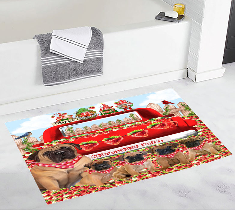 Bullmastiff Anti-Slip Bath Mat, Explore a Variety of Designs, Soft and Absorbent Bathroom Rug Mats, Personalized, Custom, Dog and Pet Lovers Gift