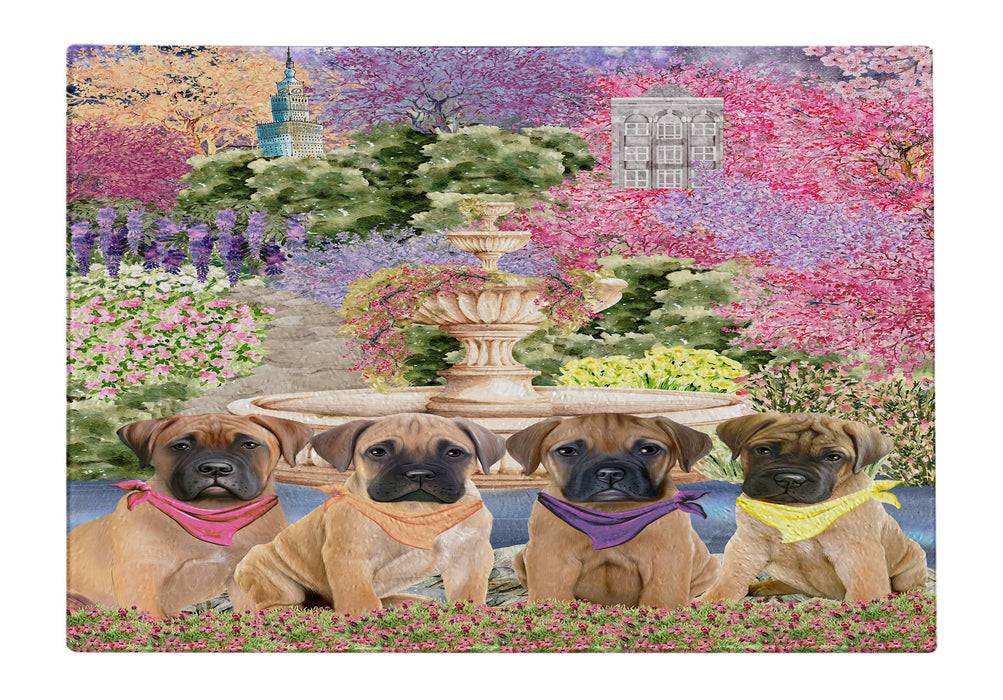 Bullmastiff Tempered Glass Cutting Board: Explore a Variety of Custom Designs, Personalized, Scratch and Stain Resistant Boards for Kitchen, Gift for Dog and Pet Lovers