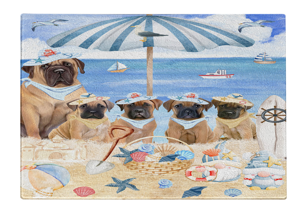 Bullmastiff Tempered Glass Cutting Board: Explore a Variety of Custom Designs, Personalized, Scratch and Stain Resistant Boards for Kitchen, Gift for Dog and Pet Lovers