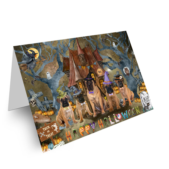 Bullmastiff Greeting Cards & Note Cards: Explore a Variety of Designs, Custom, Personalized, Halloween Invitation Card with Envelopes, Gifts for Dog Lovers