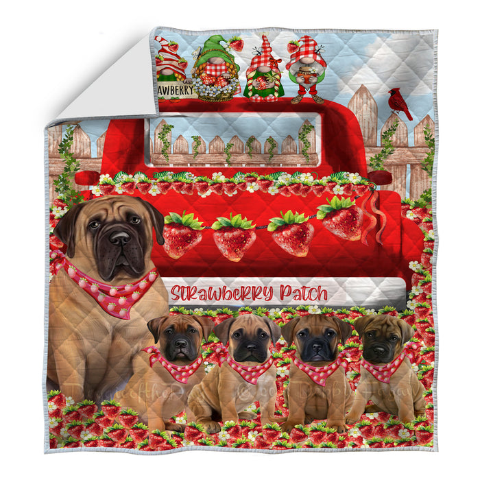 Bullmastiff Quilt: Explore a Variety of Personalized Designs, Custom, Bedding Coverlet Quilted, Pet and Dog Lovers Gift