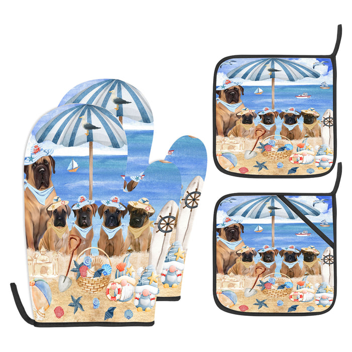 Bullmastiff Oven Mitts and Pot Holder: Explore a Variety of Designs, Potholders with Kitchen Gloves for Cooking, Custom, Personalized, Gifts for Pet & Dog Lover