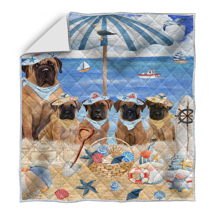 Bullmastiff Quilt, Explore a Variety of Bedding Designs, Bedspread Quilted Coverlet, Custom, Personalized, Pet Gift for Dog Lovers
