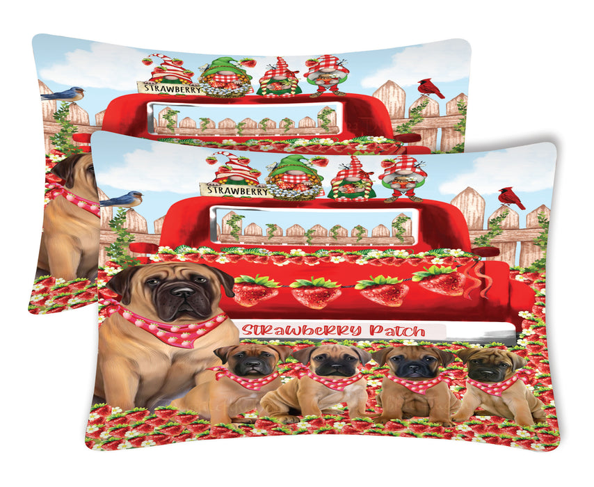 Bullmastiff Pillow Case, Soft and Breathable Pillowcases Set of 2, Explore a Variety of Designs, Personalized, Custom, Gift for Dog Lovers