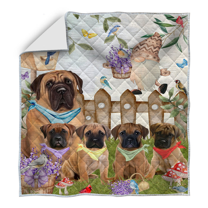 Bullmastiff Quilt: Explore a Variety of Designs, Halloween Bedding Coverlet Quilted, Personalized, Custom, Dog Gift for Pet Lovers