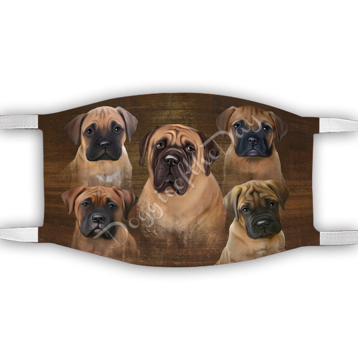 Rustic Bullmastiff Dogs Face Mask FM50040