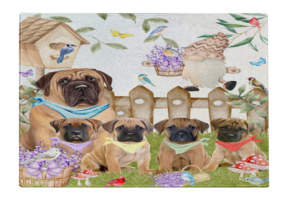 Bullmastiff Tempered Glass Cutting Board: Explore a Variety of Custom Designs, Personalized, Scratch and Stain Resistant Boards for Kitchen, Gift for Dog and Pet Lovers