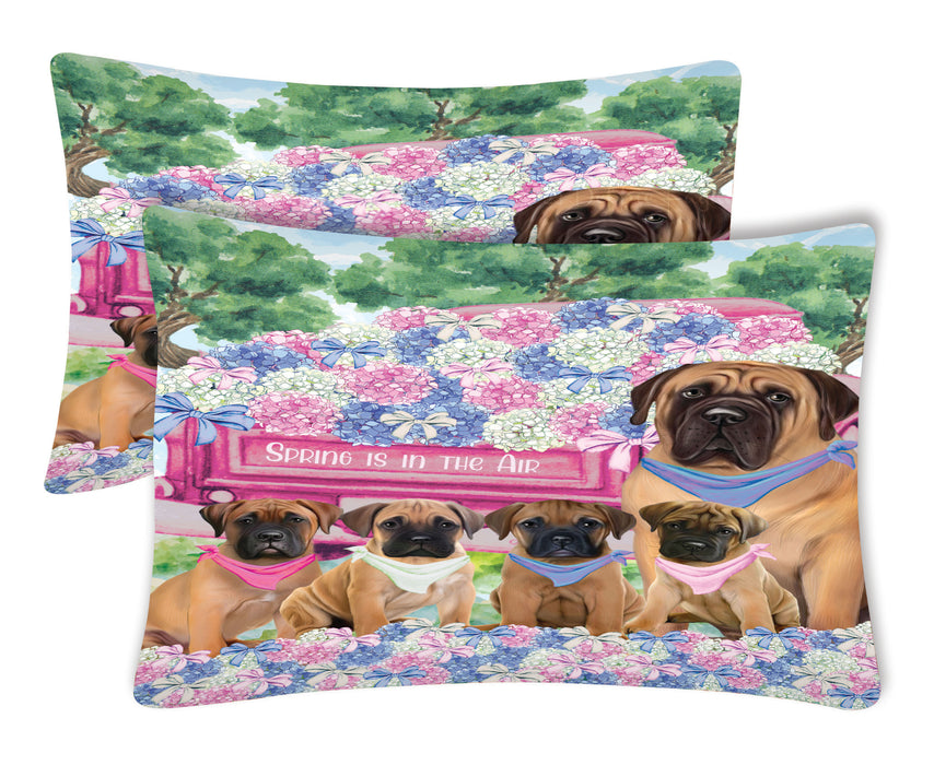 Bullmastiff Pillow Case with a Variety of Designs, Custom, Personalized, Super Soft Pillowcases Set of 2, Dog and Pet Lovers Gifts