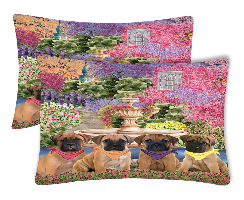 Bullmastiff Pillow Case with a Variety of Designs, Custom, Personalized, Super Soft Pillowcases Set of 2, Dog and Pet Lovers Gifts