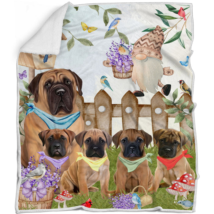 Bullmastiff Blanket: Explore a Variety of Custom Designs, Bed Cozy Woven, Fleece and Sherpa, Personalized Dog Gift for Pet Lovers