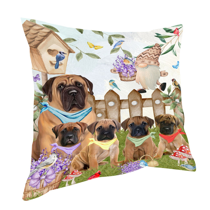 Bullmastiff Pillow, Cushion Throw Pillows for Sofa Couch Bed, Explore a Variety of Designs, Custom, Personalized, Dog and Pet Lovers Gift
