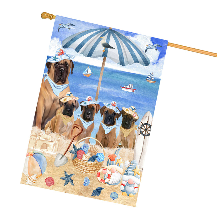 Bullmastiff Dogs House Flag, Double-Sided Home Outside Yard Decor, Explore a Variety of Designs, Custom, Weather Resistant, Personalized, Gift for Dog and Pet Lovers
