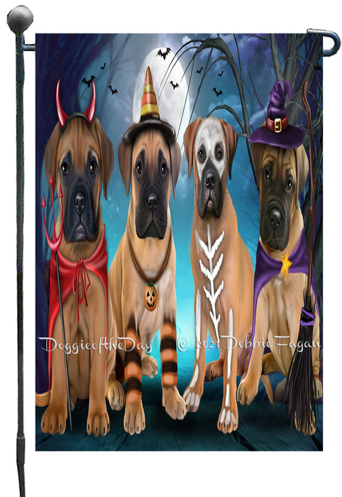 Happy Halloween Trick or Treat Bullmastiff Dogs Garden Flags- Outdoor Double Sided Garden Yard Porch Lawn Spring Decorative Vertical Home Flags 12 1/2"w x 18"h