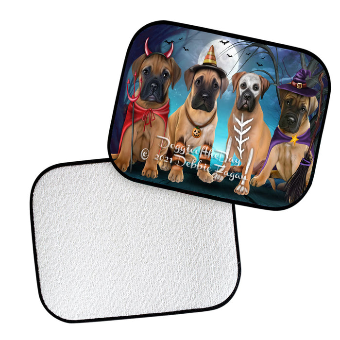 Happy Halloween Trick or Treat Bullmastiff Dogs Polyester Anti-Slip Vehicle Carpet Car Floor Mats CFM48595