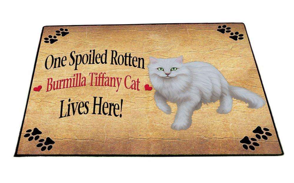 Burmilla Tiffany Spoiled Rotten Cat Indoor/Outdoor Floormat