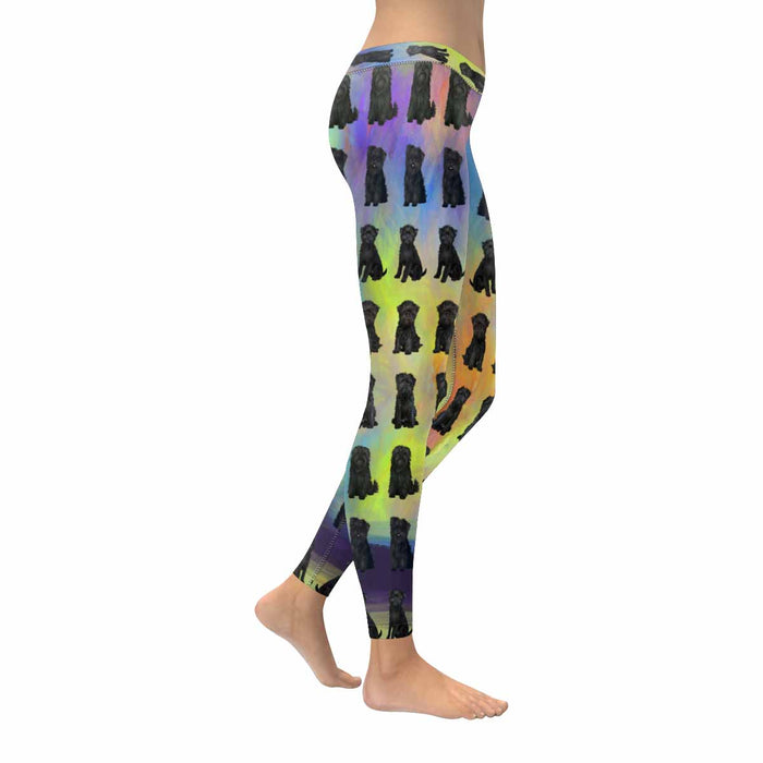 Affenpinscher Dogs  All-Over Low Rise Leggings (Model L07) (Outside Serging)