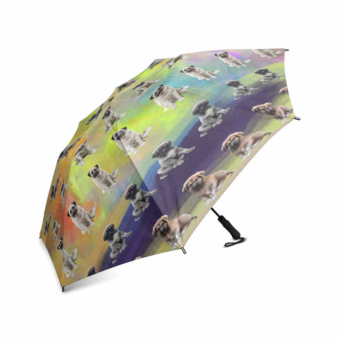 Anatolian Shepherd Dogs  Semi-Automatic Foldable Umbrella