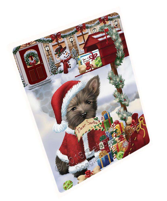 Cairn Terrier Dog Dear Santa Letter Christmas Holiday Mailbox Large Refrigerator / Dishwasher Magnet RMAG84174