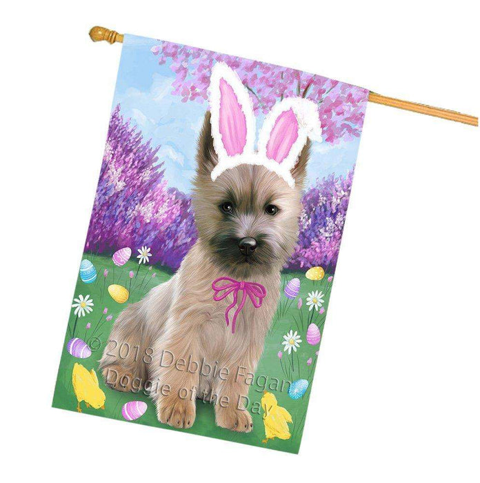 Cairn Terrier Dog Easter Holiday House Flag FLG49052