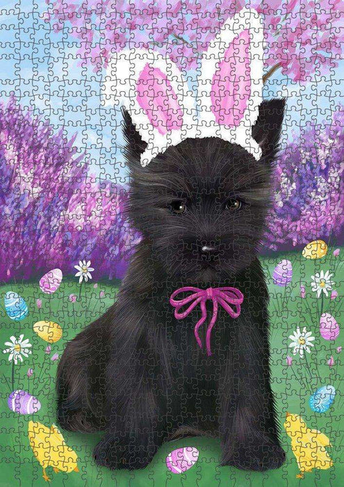 Cairn Terrier Dog Easter Holiday Puzzle with Photo Tin PUZL50310