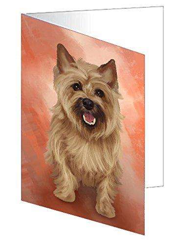 Cairn Terrier Dog Handmade Artwork Assorted Pets Greeting Cards and Note Cards with Envelopes for All Occasions and Holiday Seasons