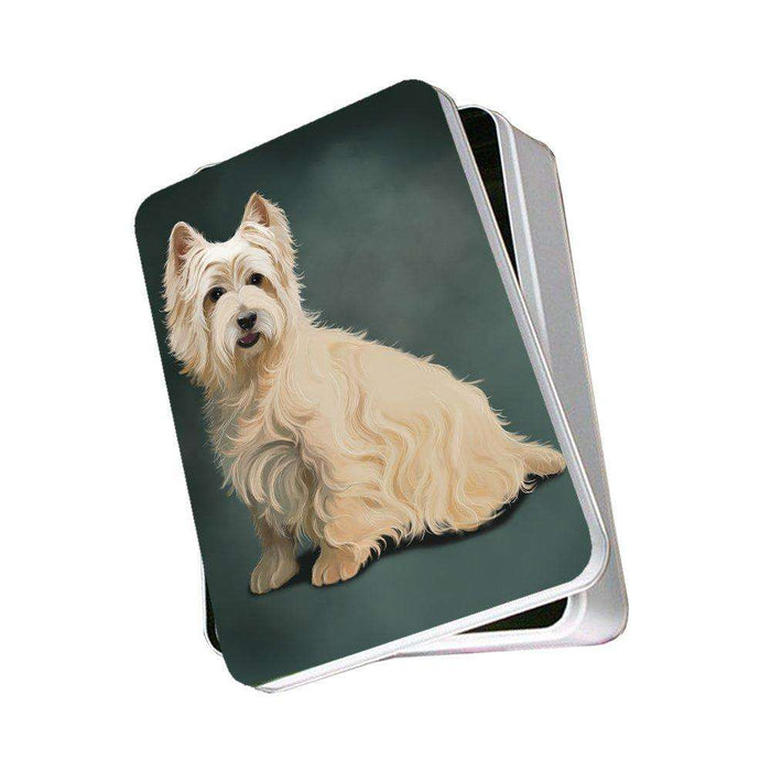 Cairn Terrier Dog Photo Storage Tin