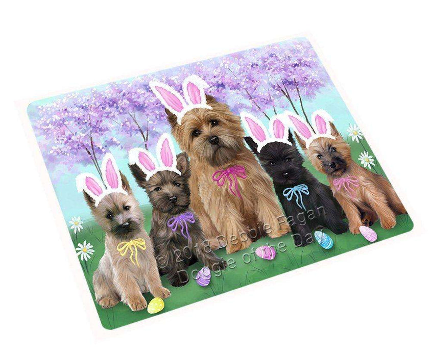 Cairn Terriers Dog Easter Holiday Tempered Cutting Board C51126