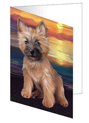 Cairn Terriers Dog Handmade Artwork Assorted Pets Greeting Cards and Note Cards with Envelopes for All Occasions and Holiday Seasons