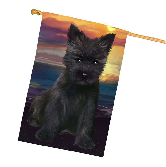 Cairn Terriers Dog House Flag