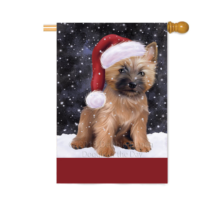 Personalized Let It Snow Happy Holidays Cairn Terrier Dog Custom House Flag FLG-DOTD-A62354