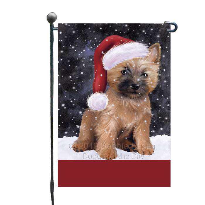 Personalized Let It Snow Happy Holidays Cairn Terrier Dog Custom Garden Flags GFLG-DOTD-A62298