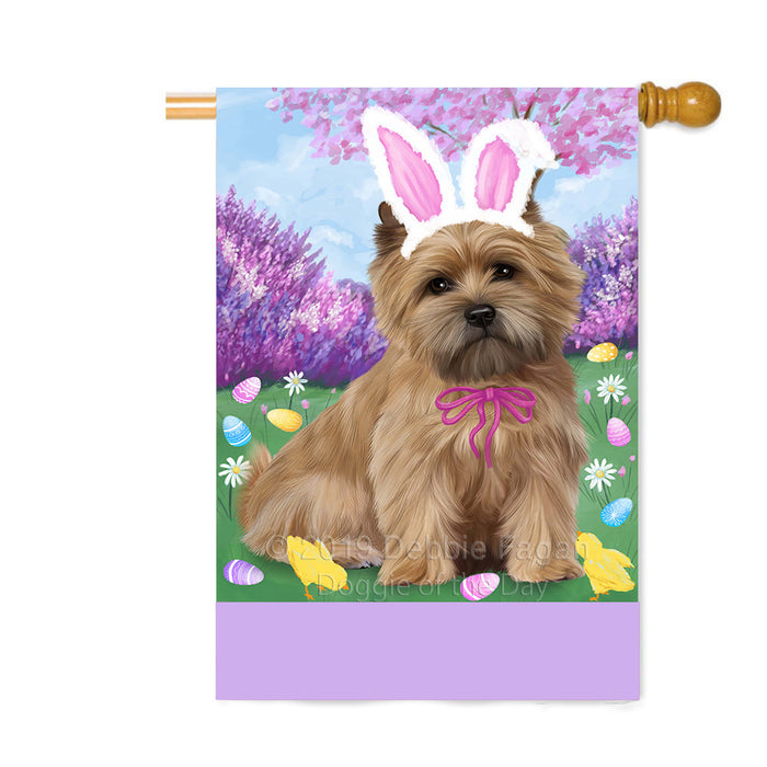 Personalized Easter Holiday Cairn Terrier Dog Custom House Flag FLG-DOTD-A58859