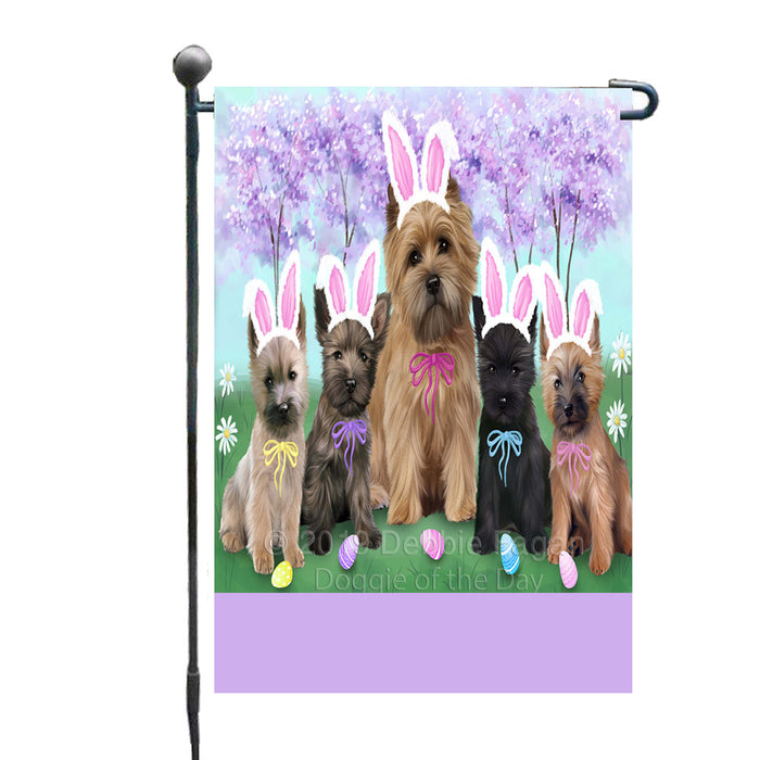Personalized Easter Holiday Cairn Terrier Dogs Custom Garden Flags GFLG-DOTD-A58804