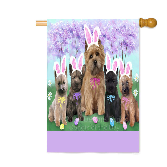 Personalized Easter Holiday Cairn Terrier Dogs Custom House Flag FLG-DOTD-A58860