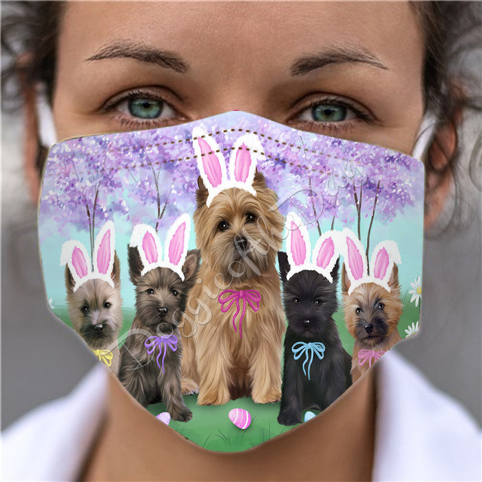 Easter Holiday Cairn Terrier Dogs Face Mask FM49588