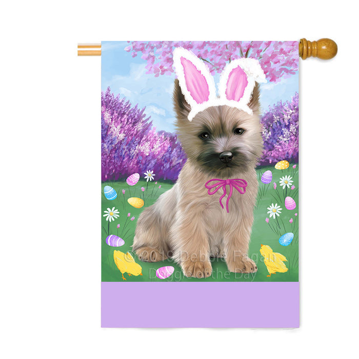 Personalized Easter Holiday Cairn Terrier Dog Custom House Flag FLG-DOTD-A58861